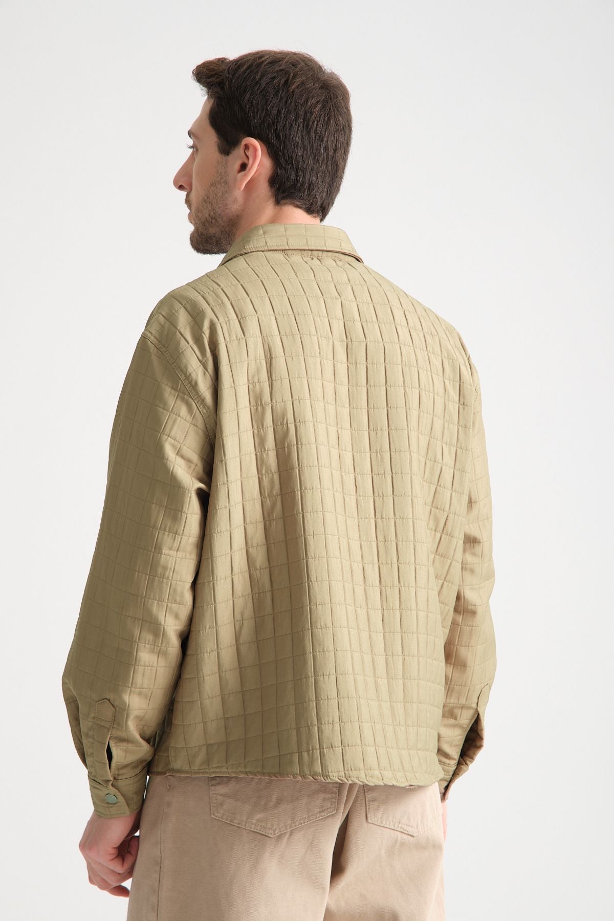 Grit Erkek Oversize Ceket Haki