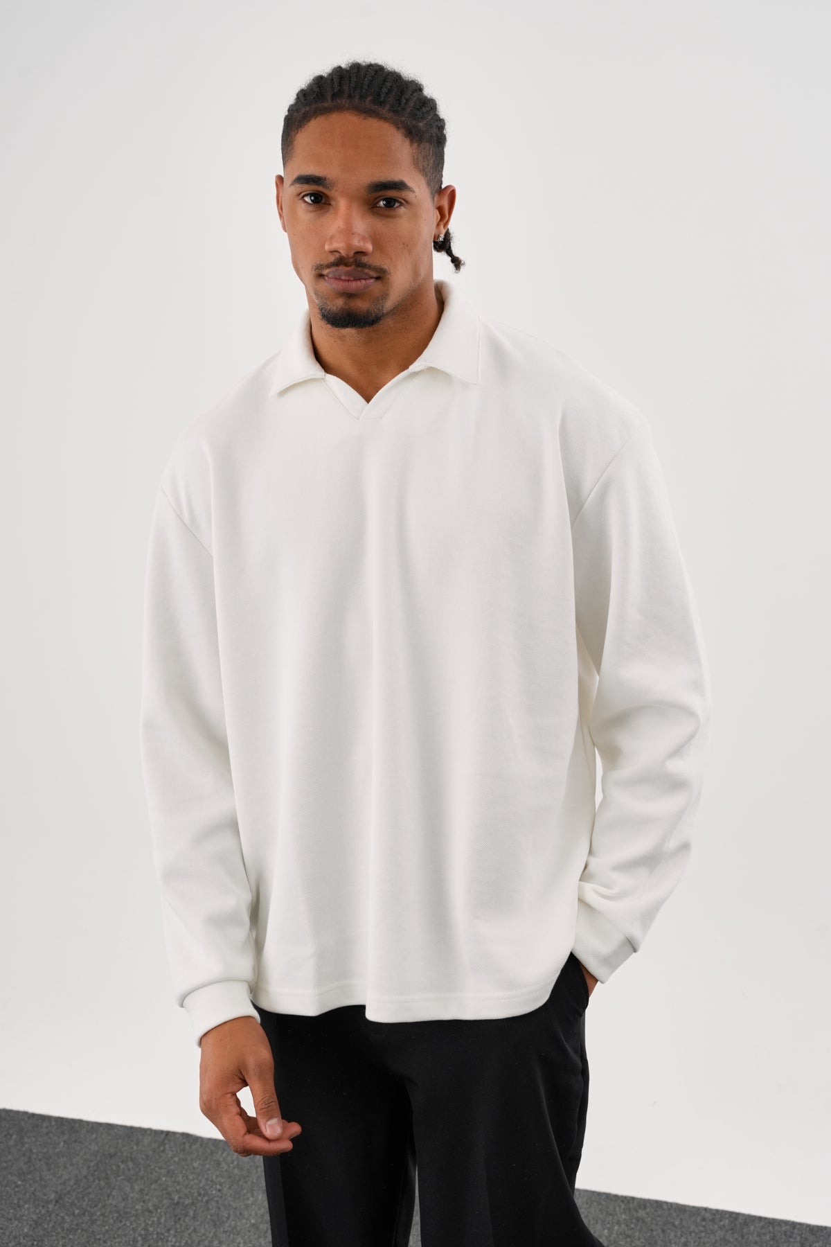 EASE Oversize Sweatshirt Beyaz