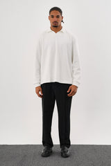 EASE Oversize Sweatshirt Beyaz