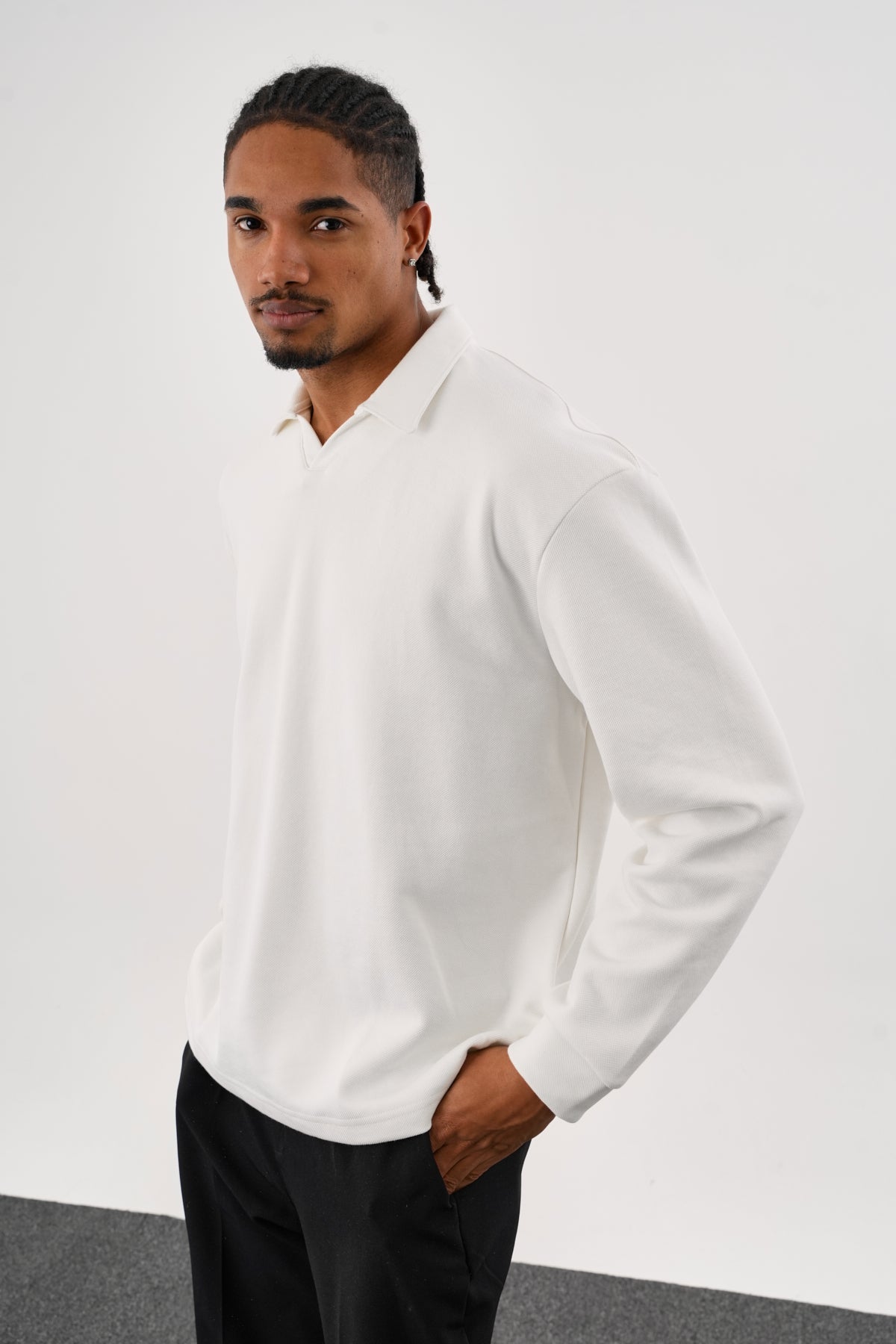 EASE Oversize Sweatshirt Beyaz