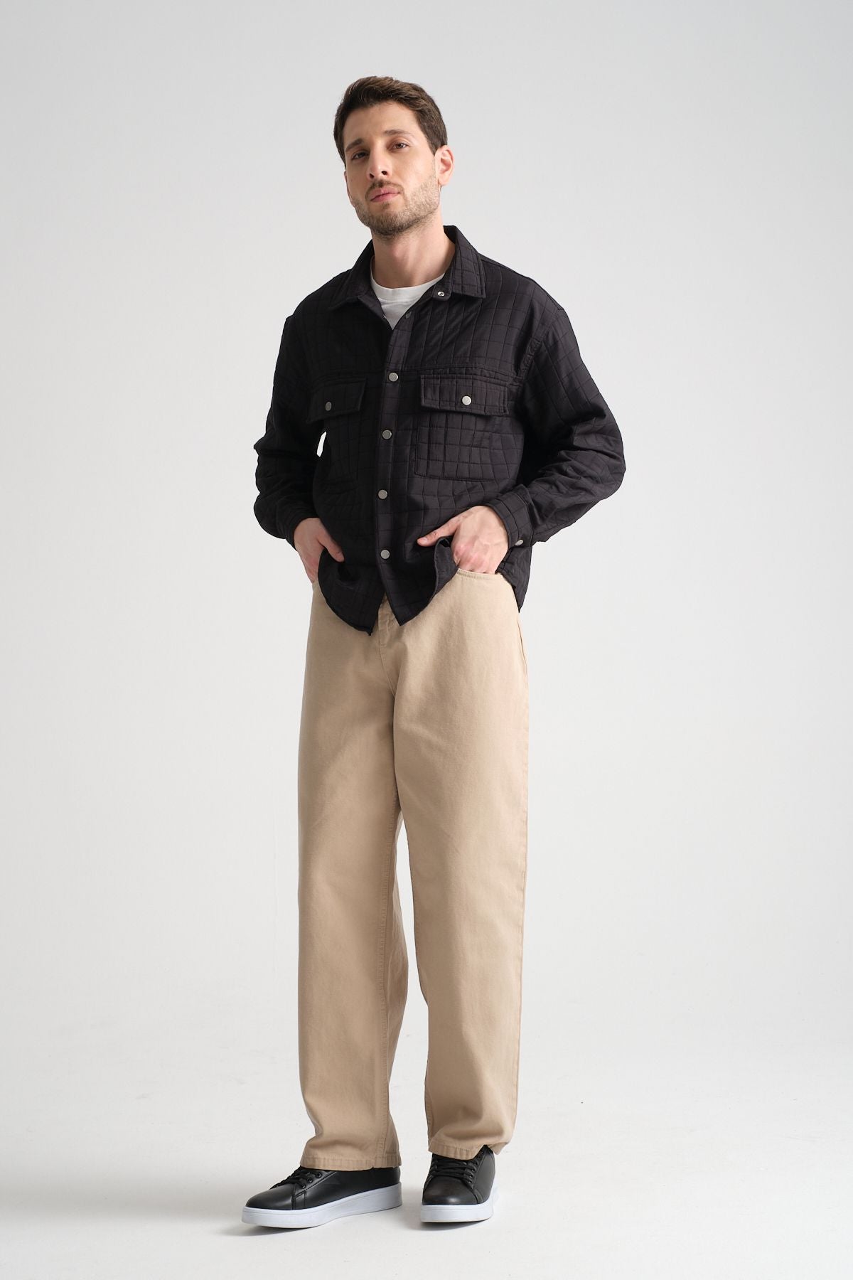 Grit Erkek Oversize Ceket Siyah