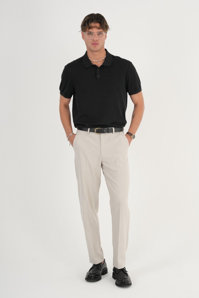 Comfort Slim Fit Kumaş Pantolon Bej - Redline