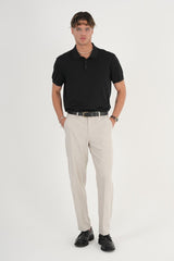 Comfort Slim Fit Kumaş Pantolon Bej - Redline