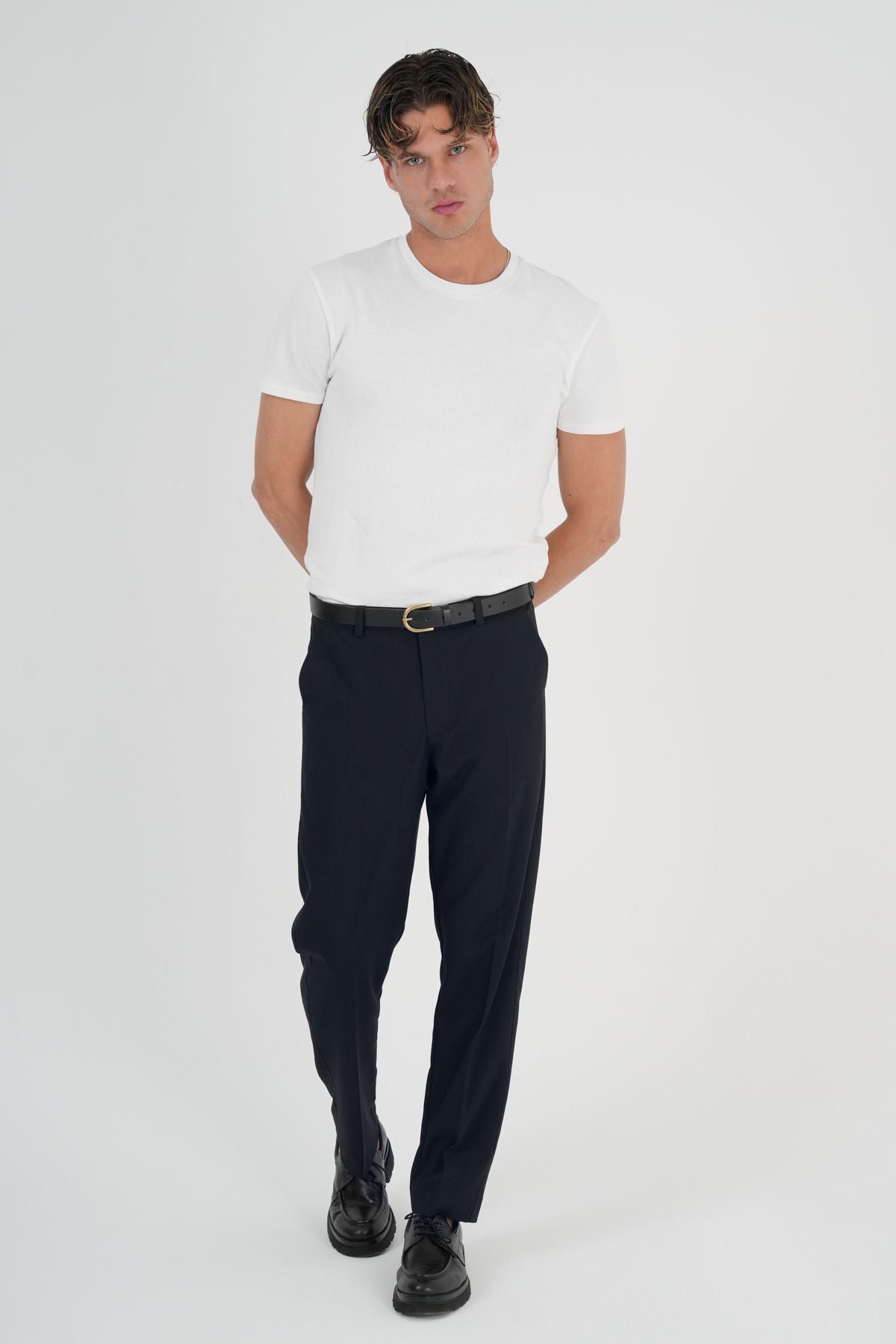 Comfort Slim Fit Kumaş Pantolon Lacivert - Redline