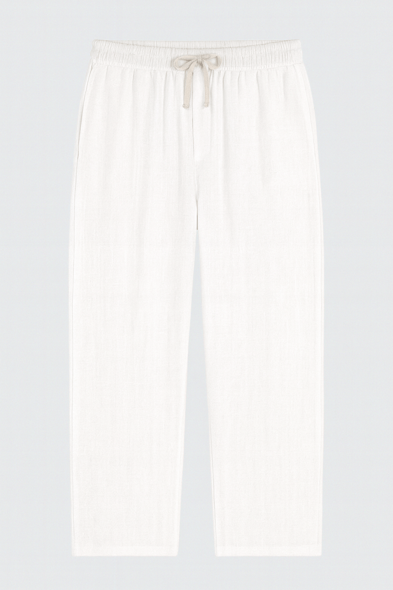 Comforted Erkek Baggy Rahat Pantolon Beyaz - Redline