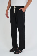 Comforted Erkek Baggy Rahat Pantolon Siyah - Redline