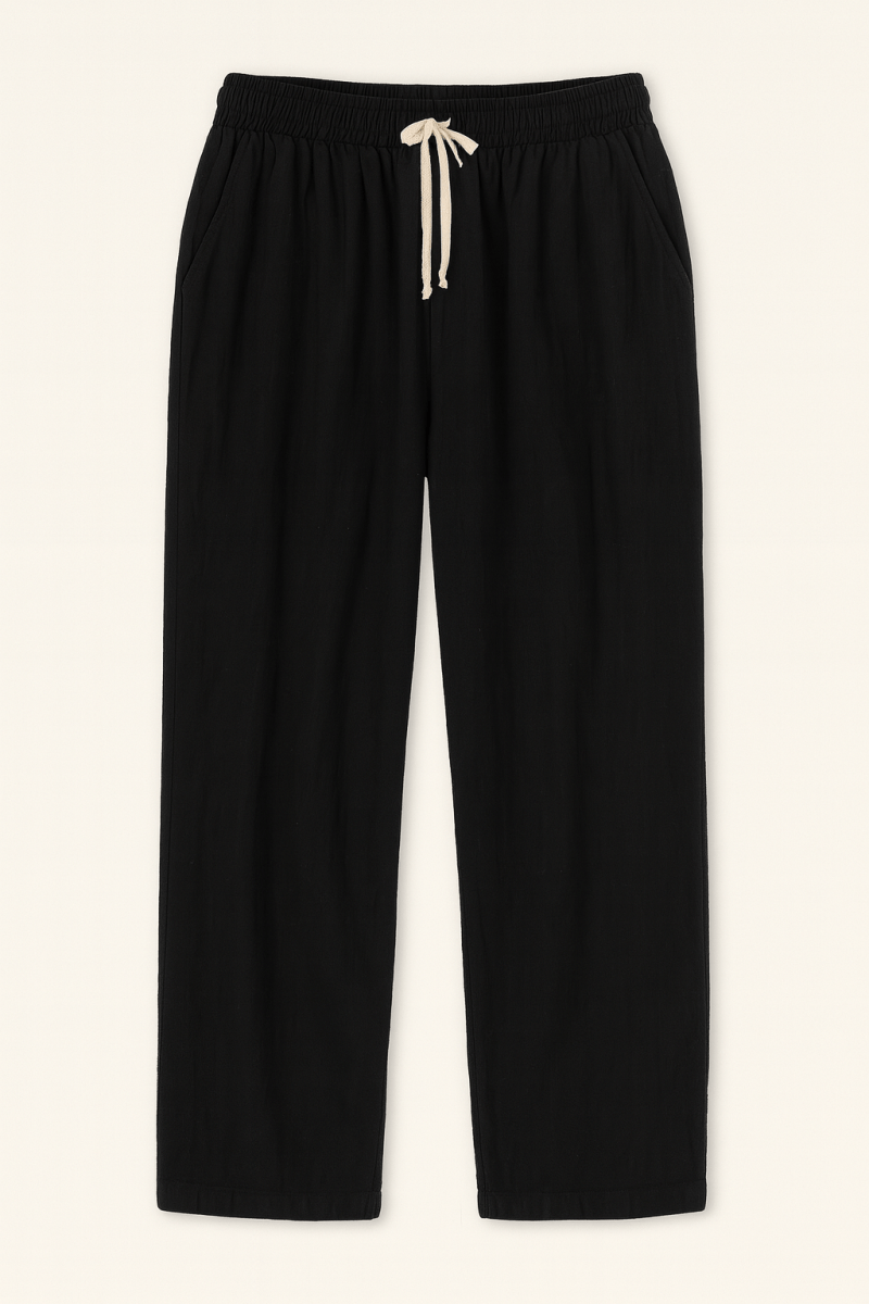 Comforted Erkek Baggy Rahat Pantolon Siyah - Redline