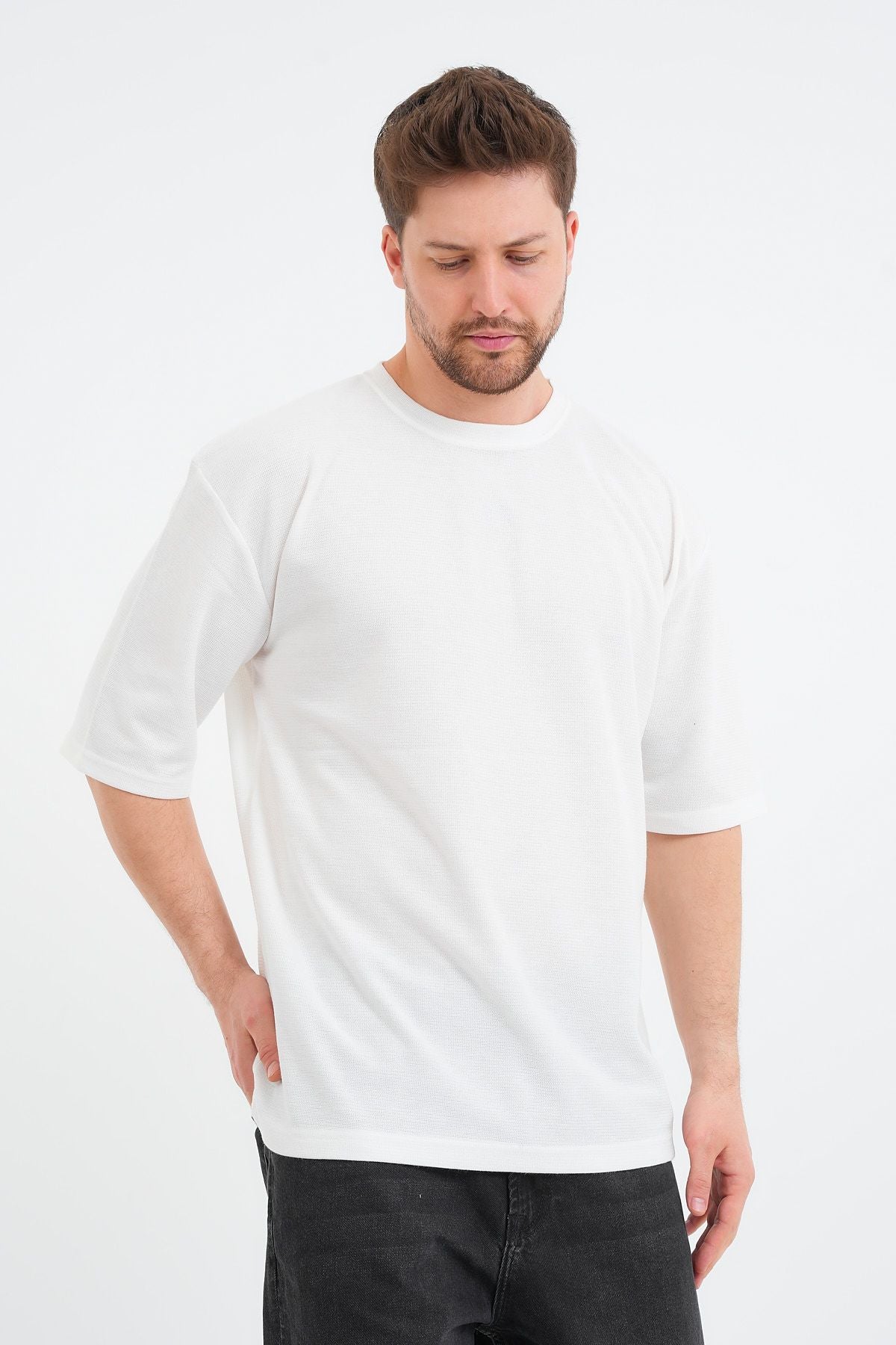 Sway Erkek Oversize Tişört Beyaz
