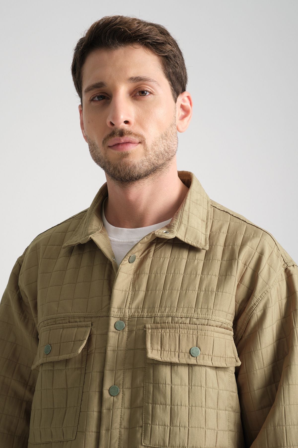 Grit Erkek Oversize Ceket Haki