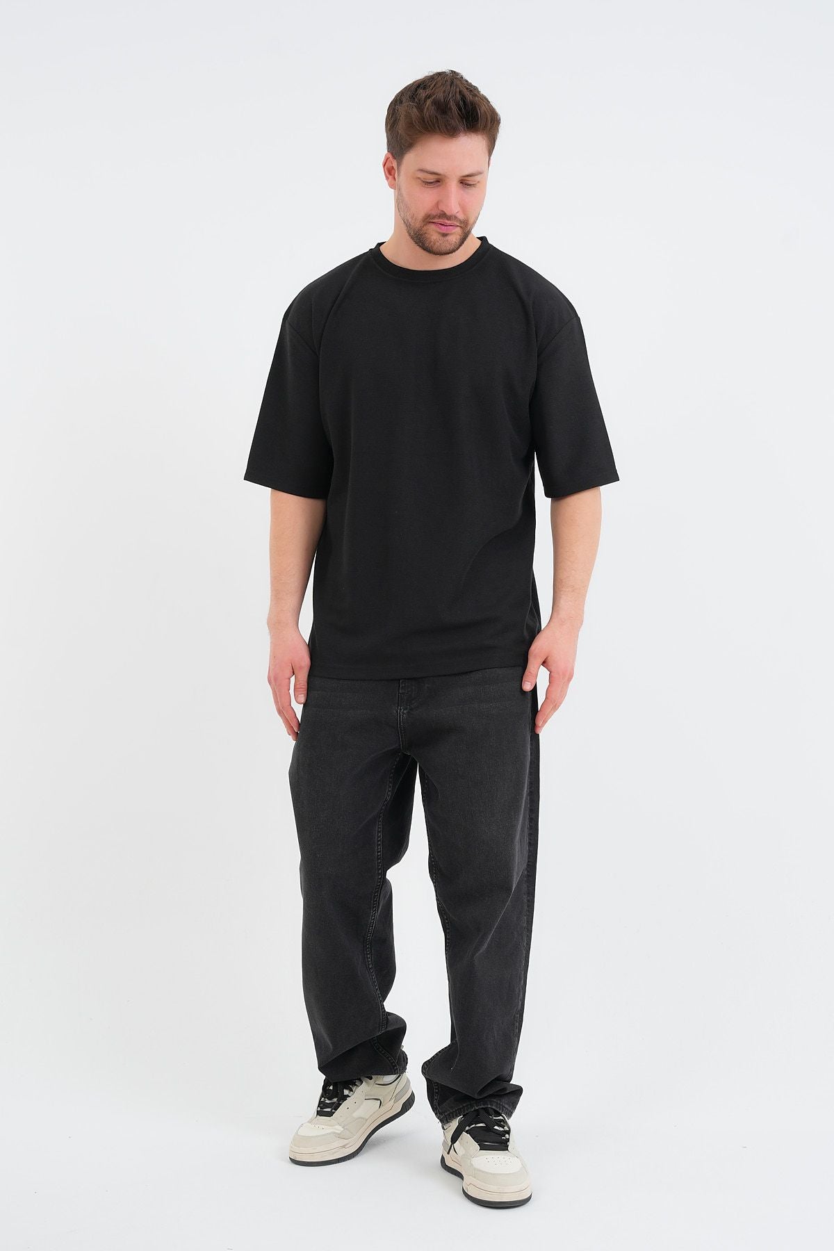 Sway Erkek Oversize Tişört Siyah