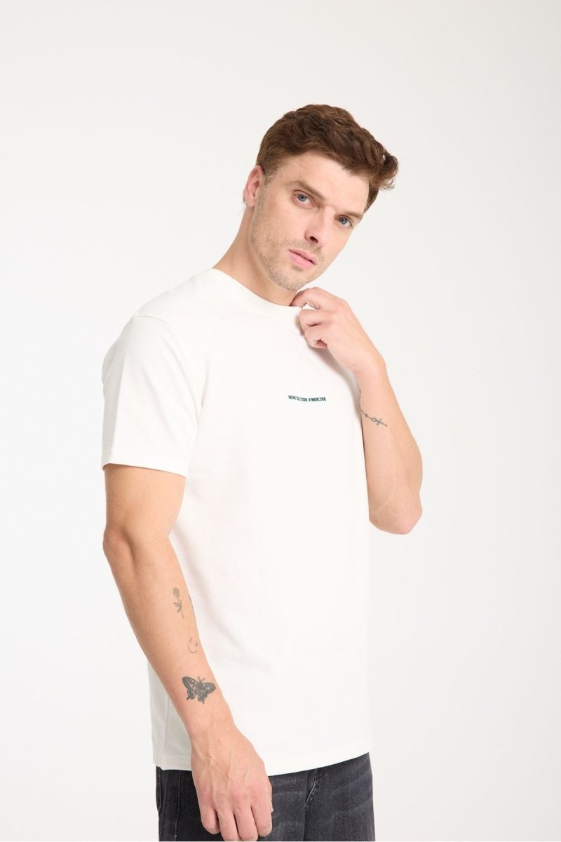 Elite Erkek Oversize Tişört Beyaz - Redline