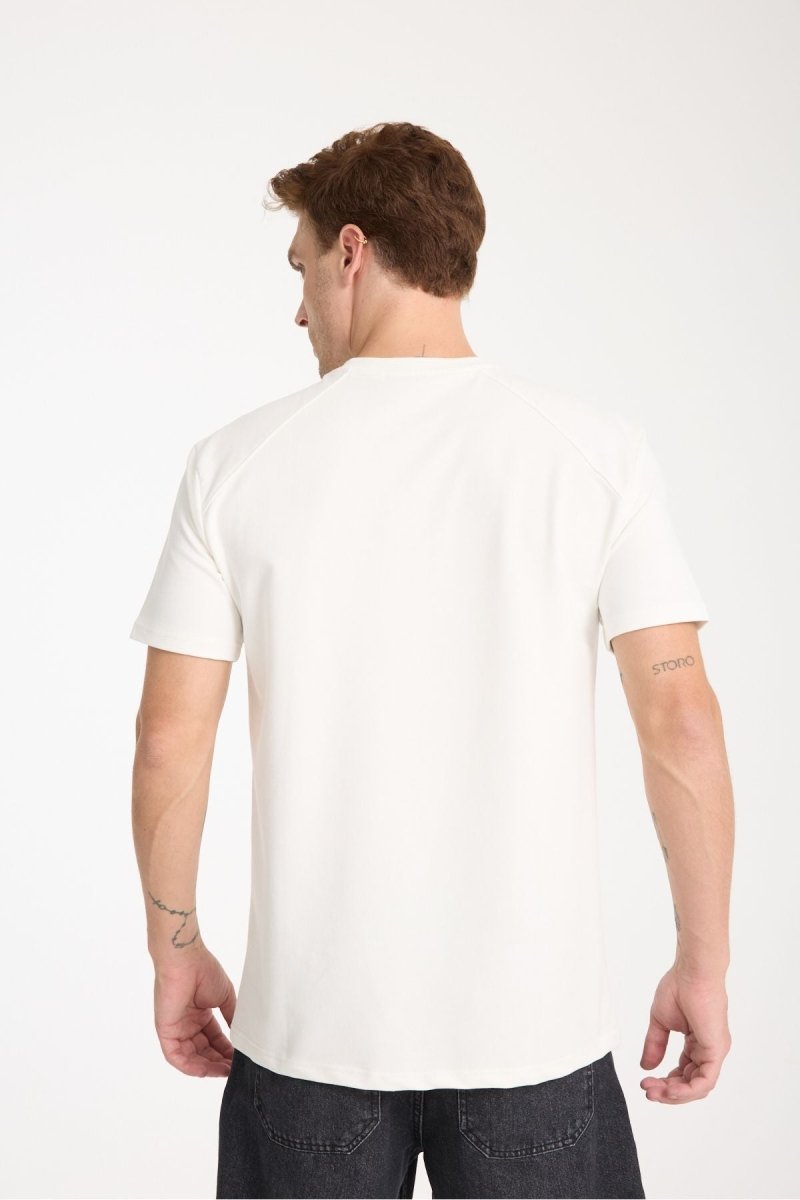 Elite Erkek Oversize Tişört Beyaz - Redline