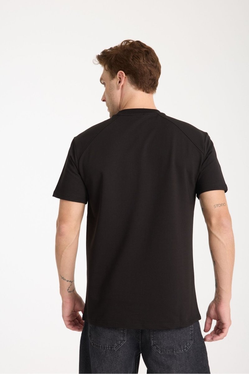 Elite Erkek Oversize Tişört Siyah - Redline