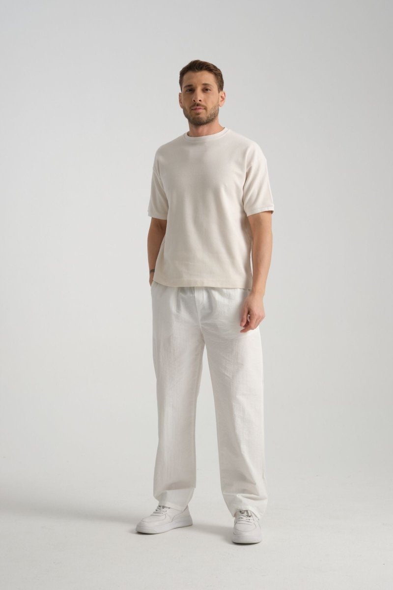 Era Baggy Fit Pantolon Beyaz - Redline