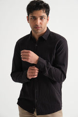 Erkek %100 Pamuk Yazlık Regular Fit Gömlek 2641 Siyah - Redline