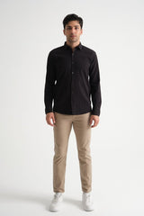 Erkek %100 Pamuk Yazlık Regular Fit Gömlek 2641 Siyah - Redline