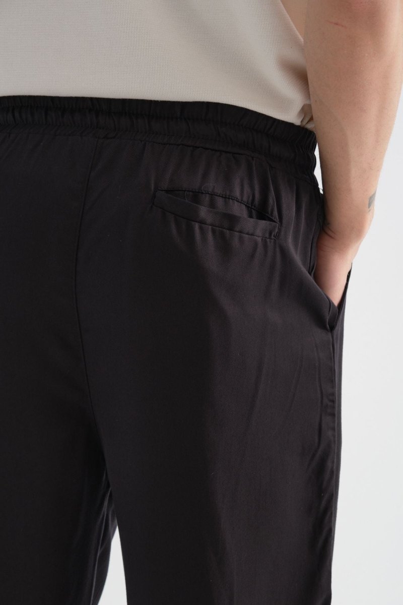 Fate Erkek Baggy Rahat Pantolon Siyah - Redline