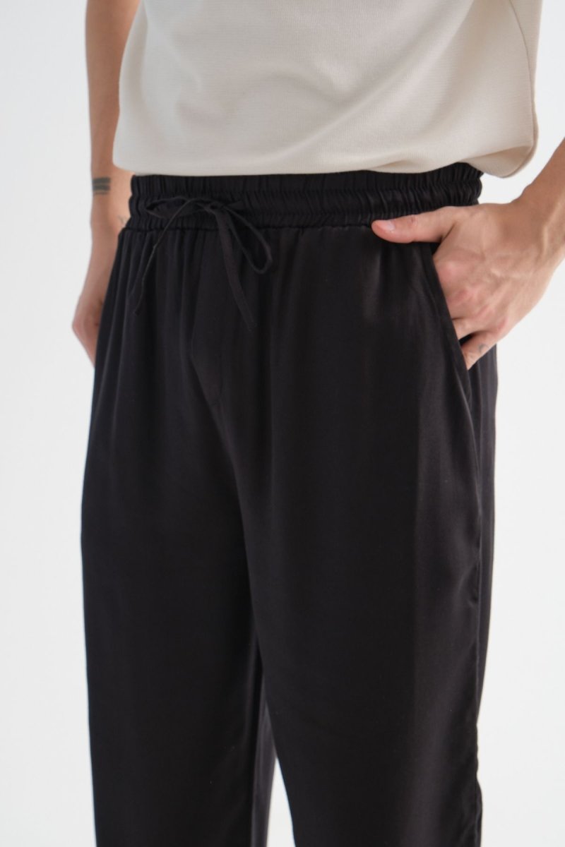 Fate Erkek Baggy Rahat Pantolon Siyah - Redline