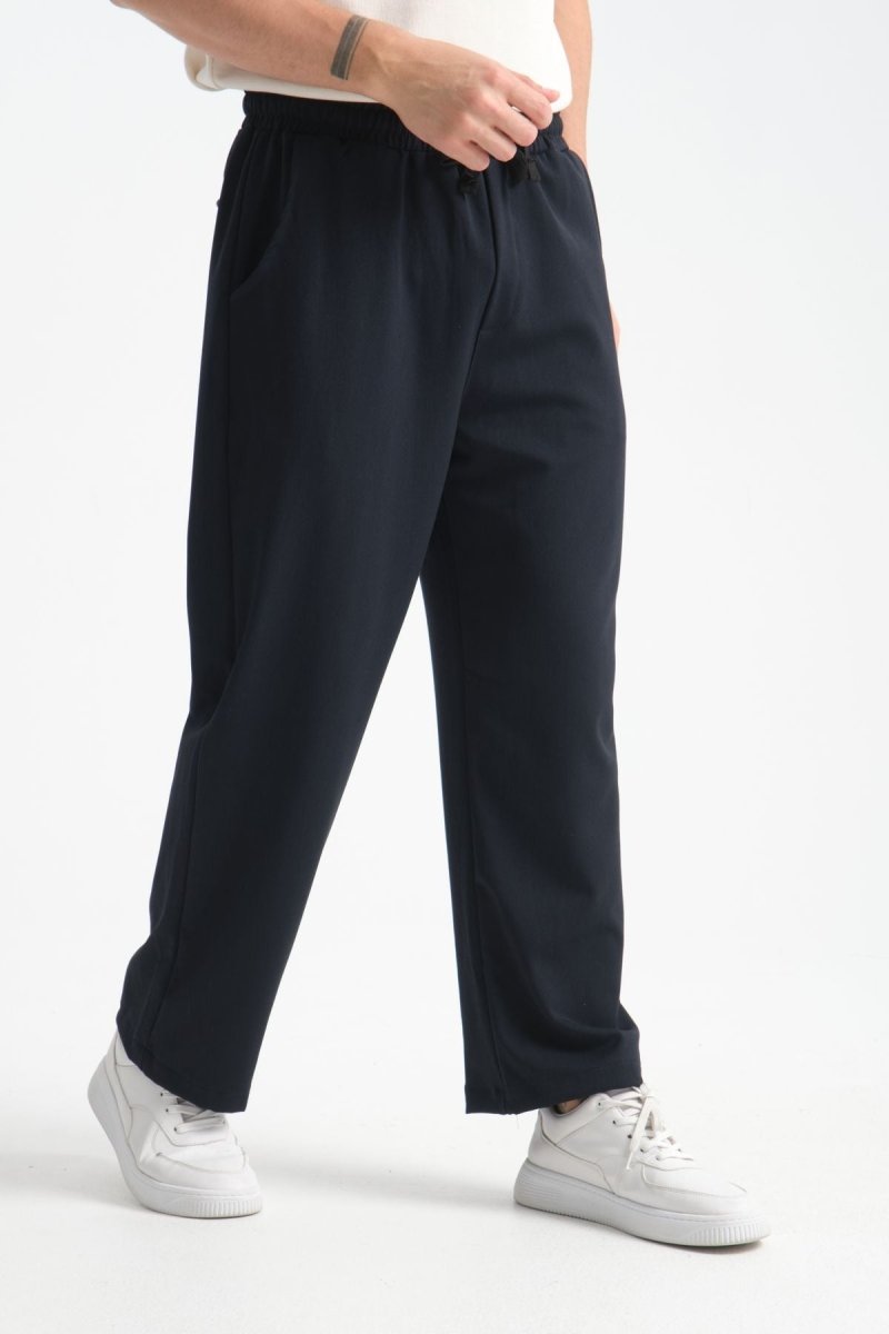 Ferith Baggy Kumaş Pantolon Lacivert - Redline