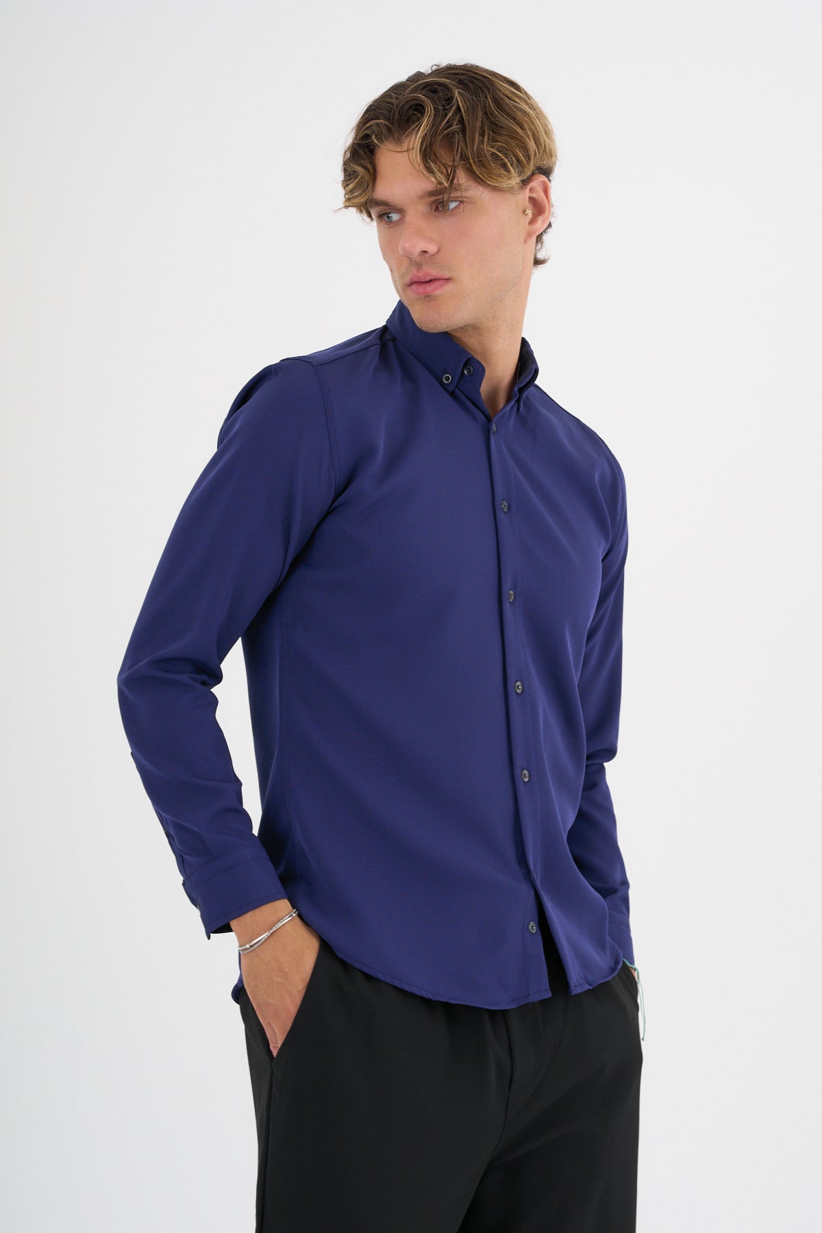 Flex Slim Fit Gömlek Parlament - Redline