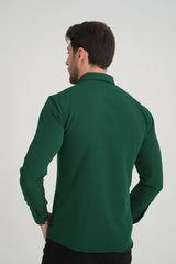Flex Slim Fit Gömlek Yeşil - Redline