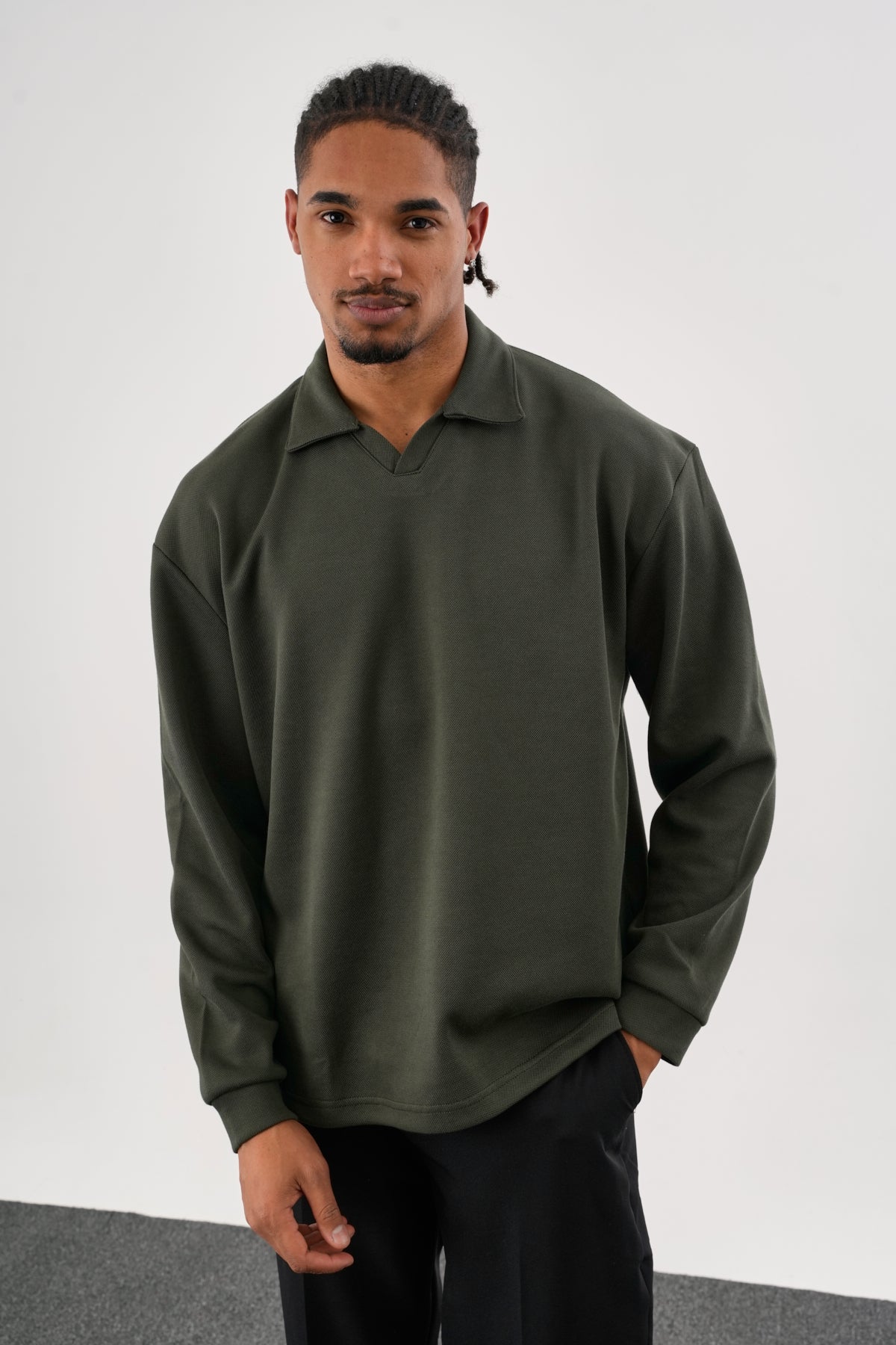 EASE Oversize Sweatshirt Haki