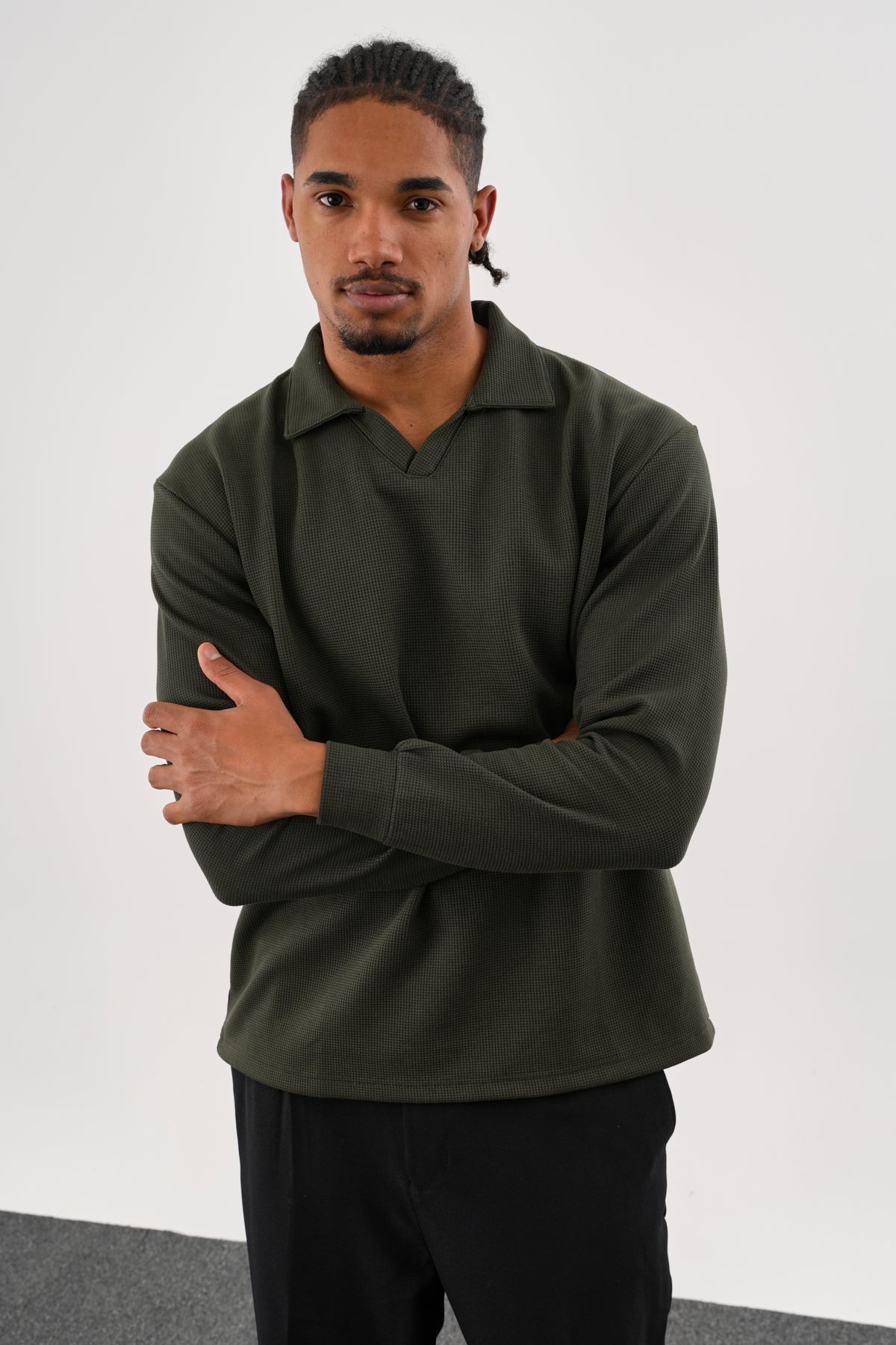 MELLOW Oversize Sweatshirt Haki