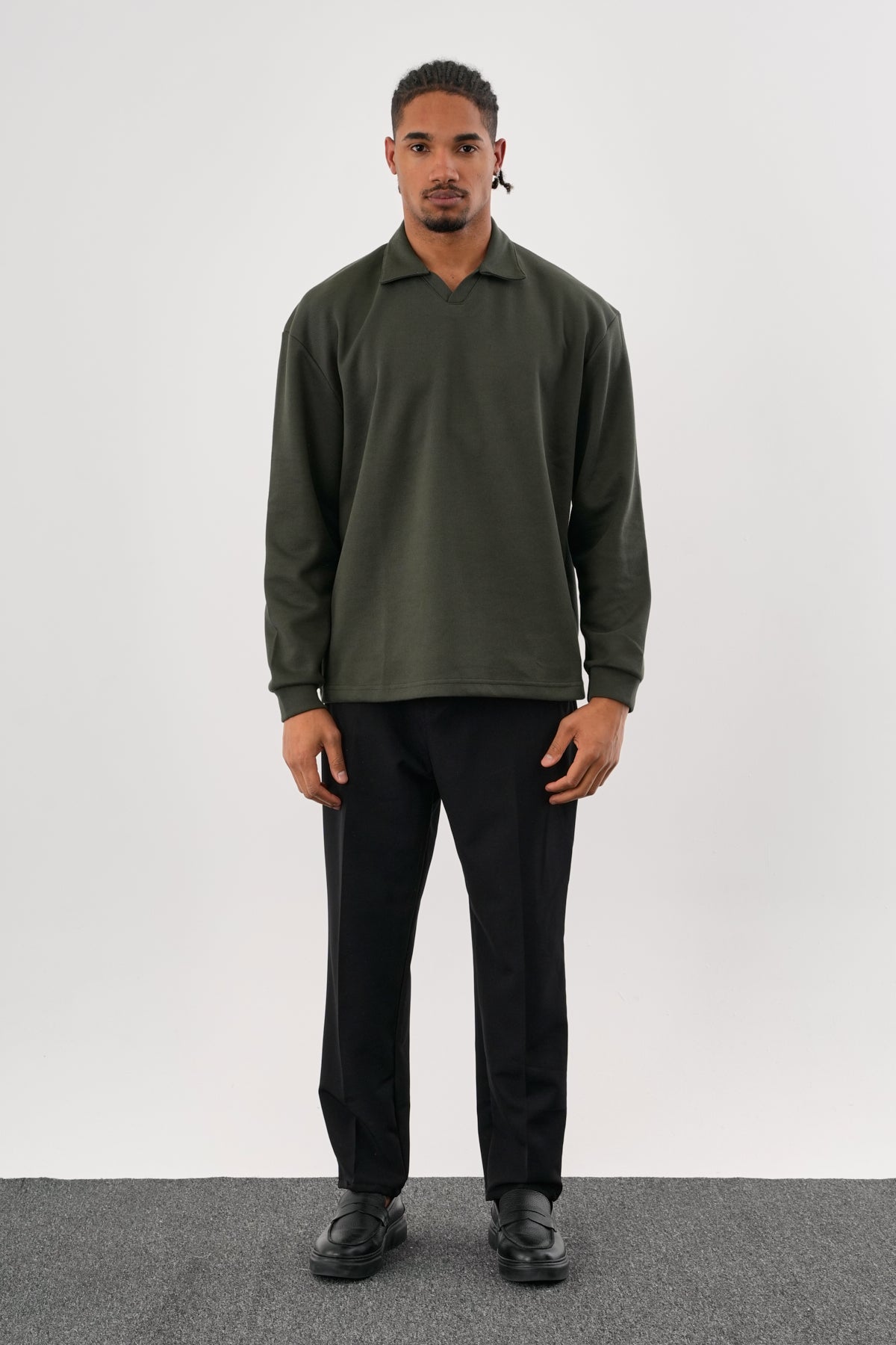 EASE Oversize Sweatshirt Haki