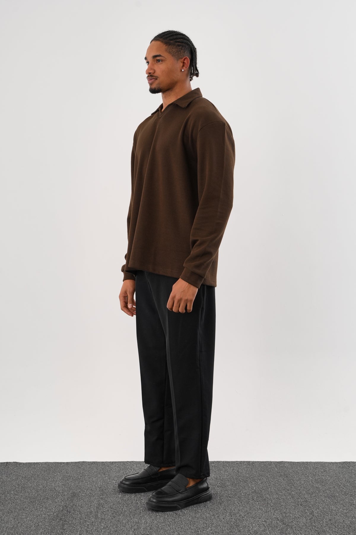 EASE Oversize Sweatshirt Kahverengi