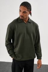 EASE Oversize Sweatshirt Haki