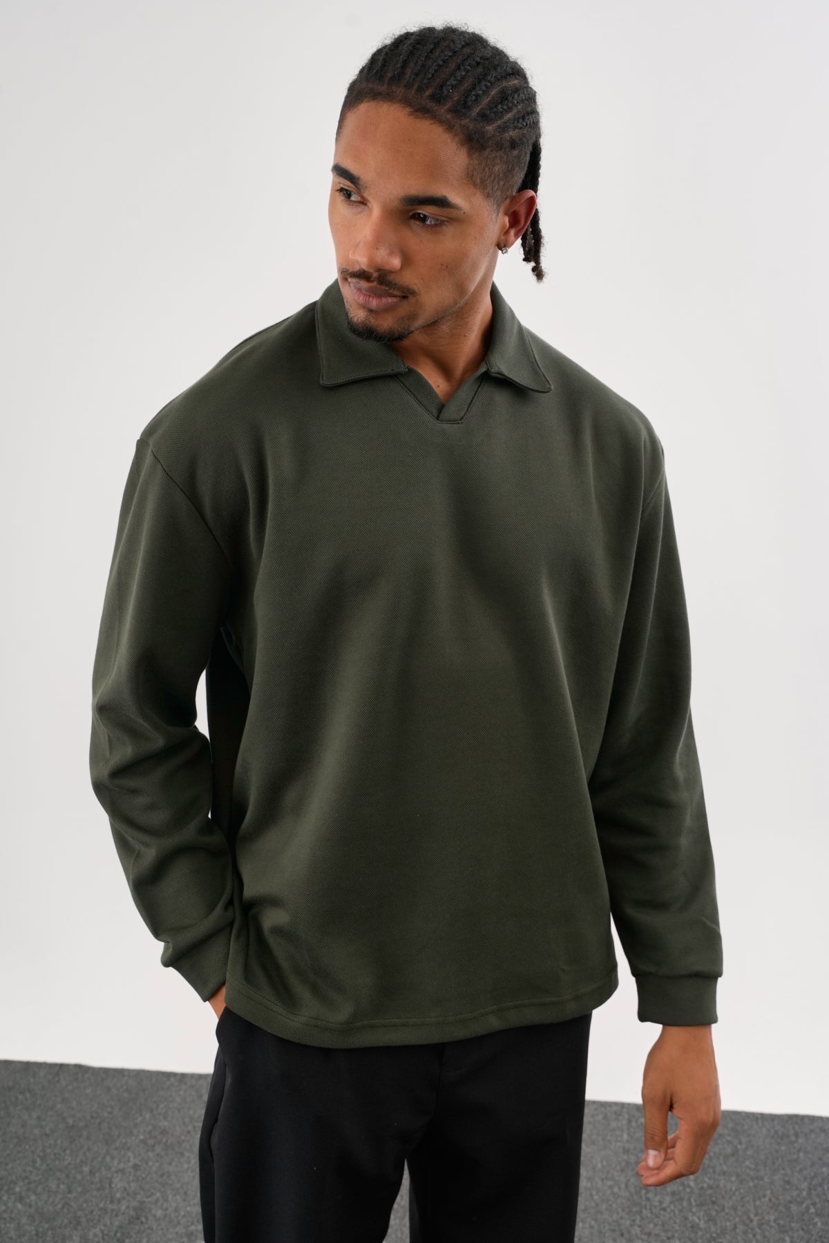EASE Oversize Sweatshirt Haki