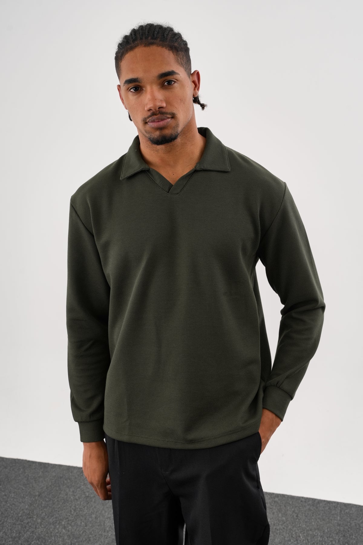 MELLOW Oversize Sweatshirt Haki
