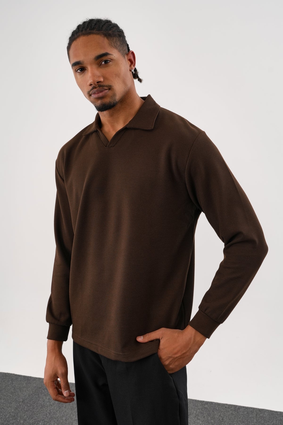 MELLOW Oversize Sweatshirt Kahverengi
