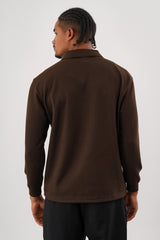 MELLOW Oversize Sweatshirt Kahverengi