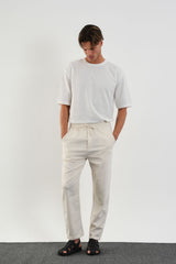 Karalyan Comfort Fit Pantolon Ekru - Redline