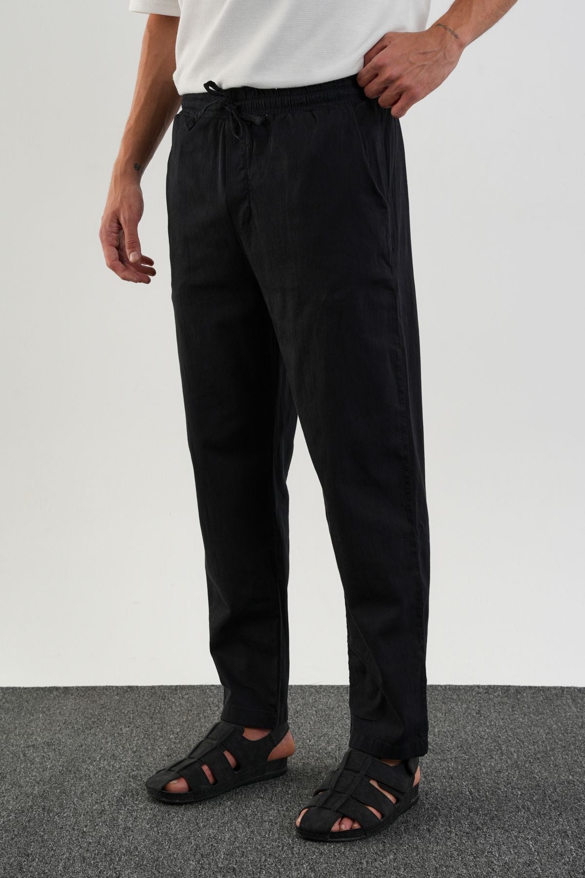 Karalyan Comfort Fit Pantolon Siyah - Redline