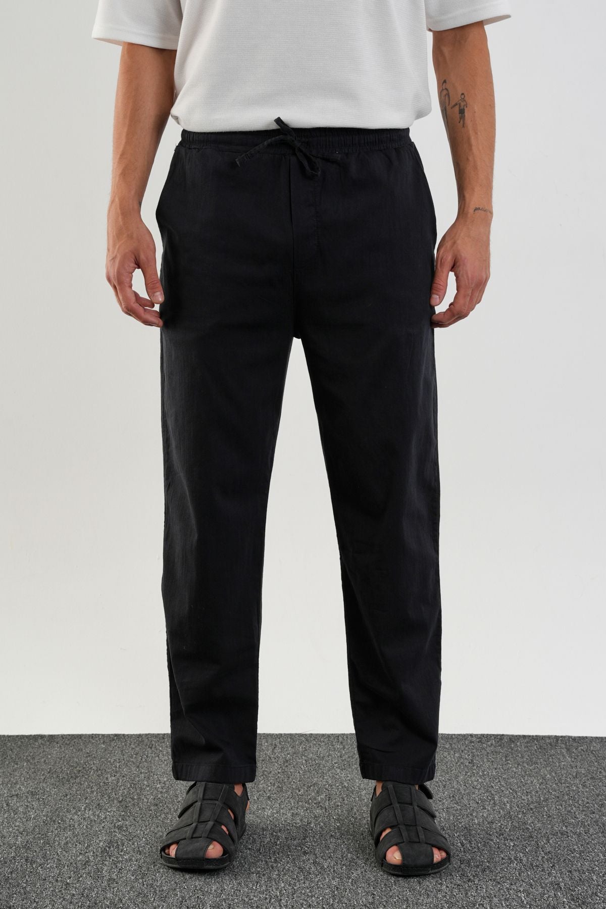 Karalyan Comfort Fit Pantolon Siyah - Redline