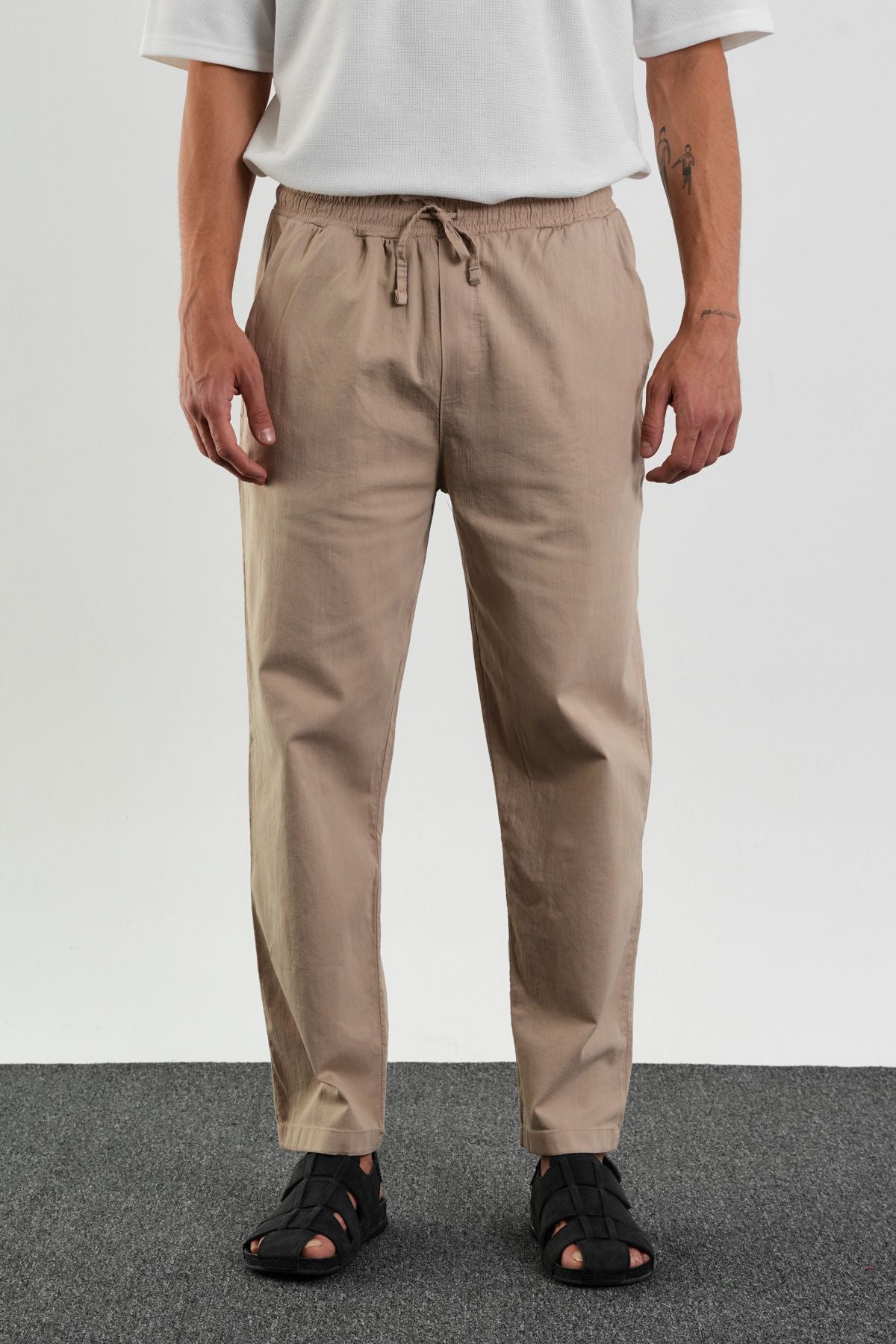 Karalyan Comfort Fit Pantolon Taba - Redline