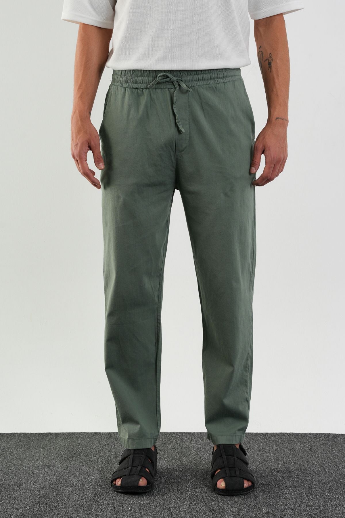 Karalyan Comfort Fit Pantolon Yeşil - Redline