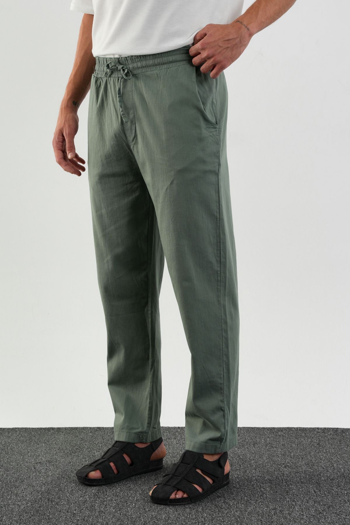 Karalyan Comfort Fit Pantolon Yeşil - Redline