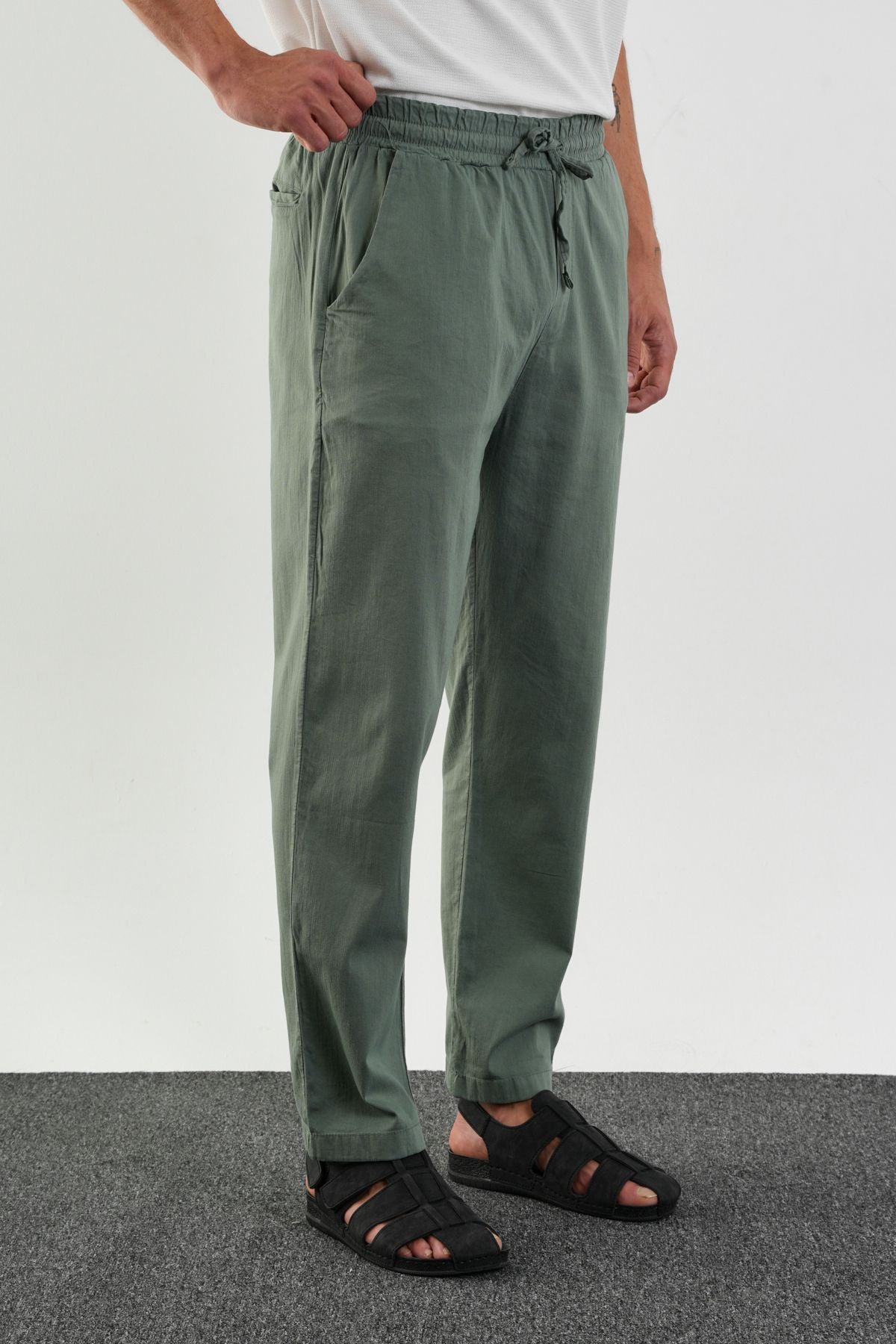 Karalyan Comfort Fit Pantolon Yeşil - Redline