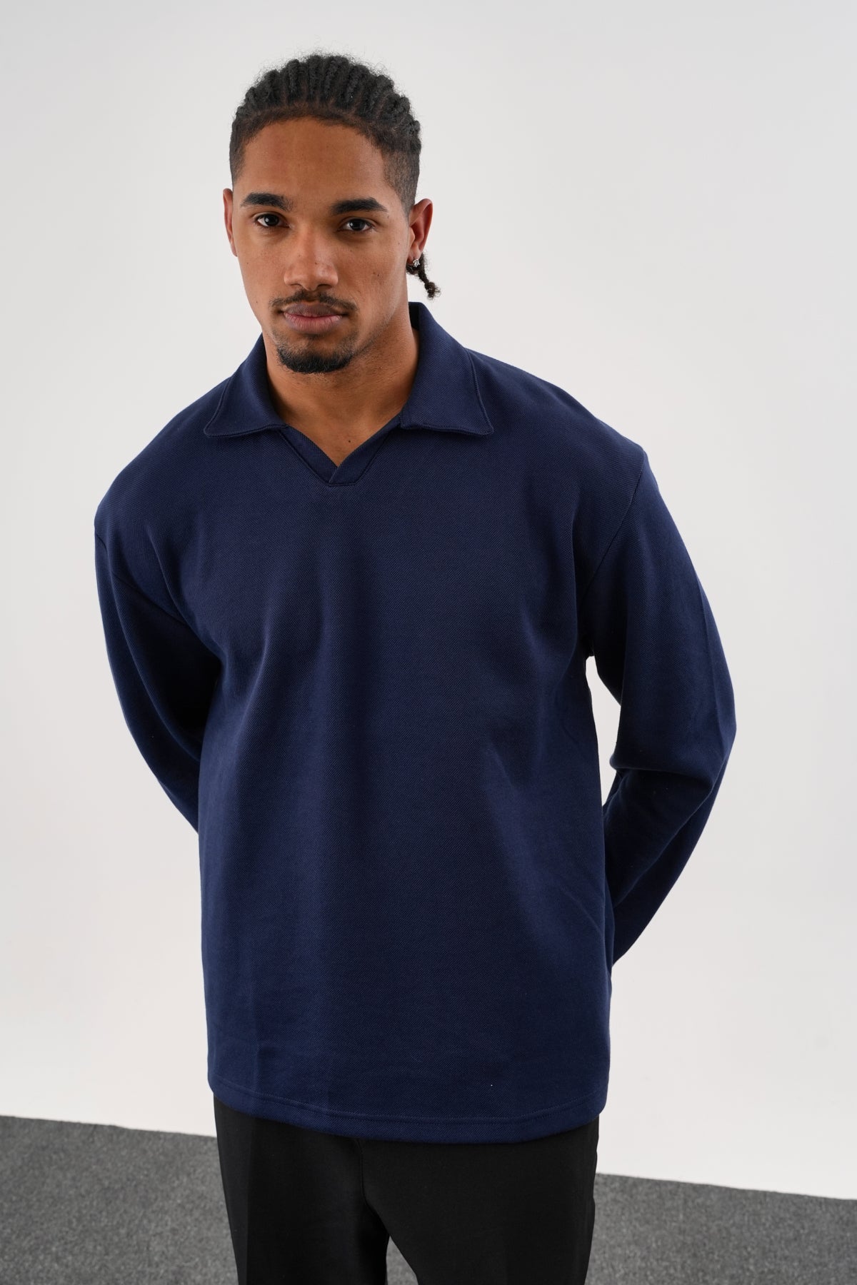 EASE Oversize Sweatshirt Lacivert