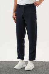 ARDEN Kışlık Kalın Slim Fit Kemerli Erkek Pantolon Lacivert