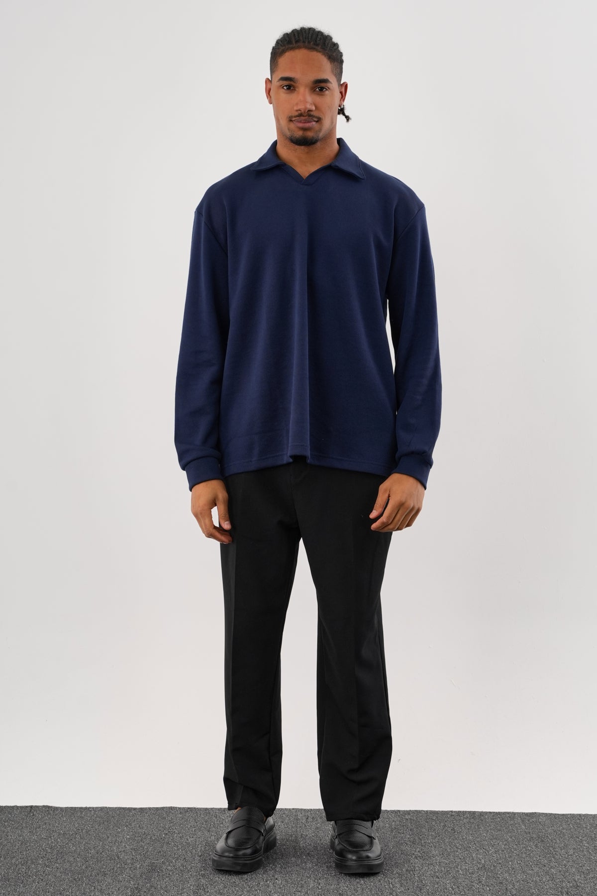 EASE Oversize Sweatshirt Lacivert