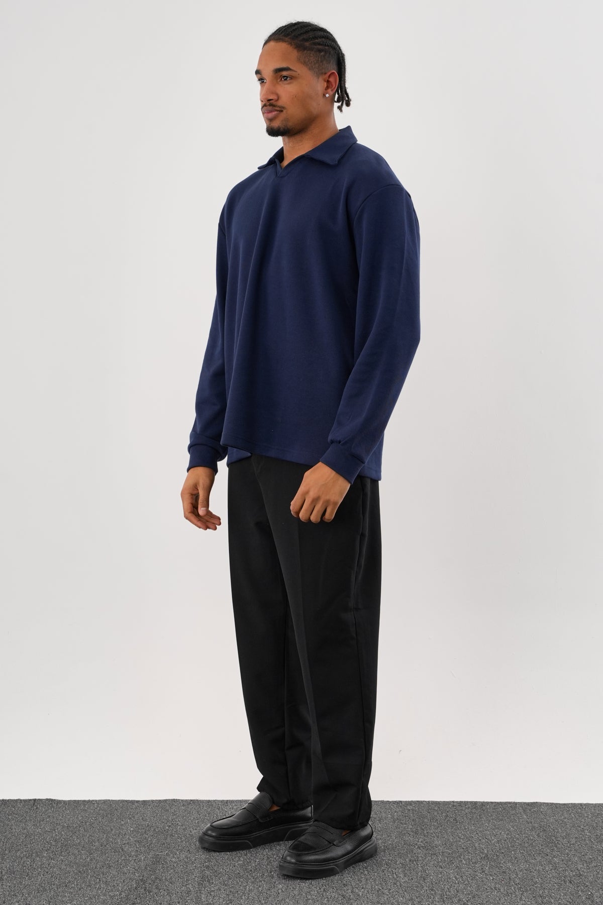 EASE Oversize Sweatshirt Lacivert