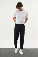 ARDEN Kışlık Kalın Slim Fit Kemerli Erkek Pantolon Lacivert