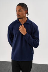 EASE Oversize Sweatshirt Lacivert