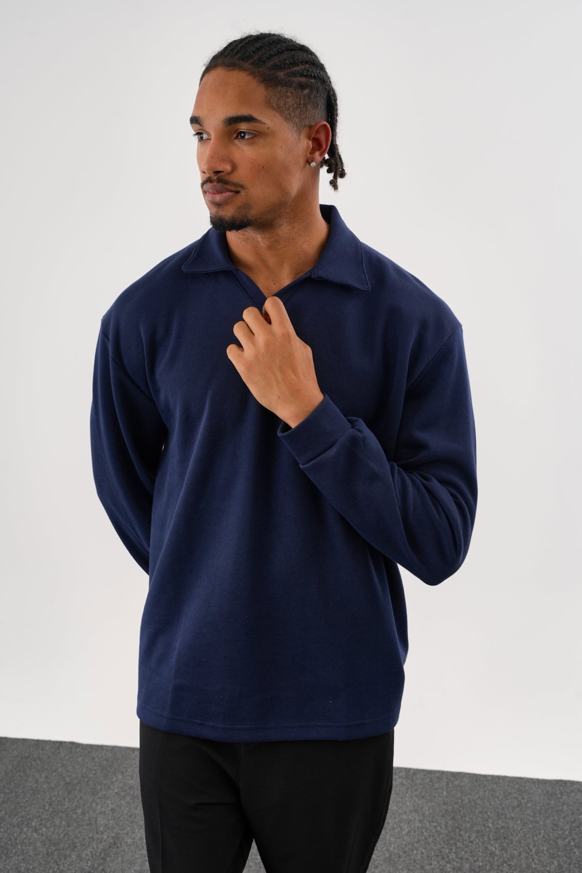 EASE Oversize Sweatshirt Lacivert