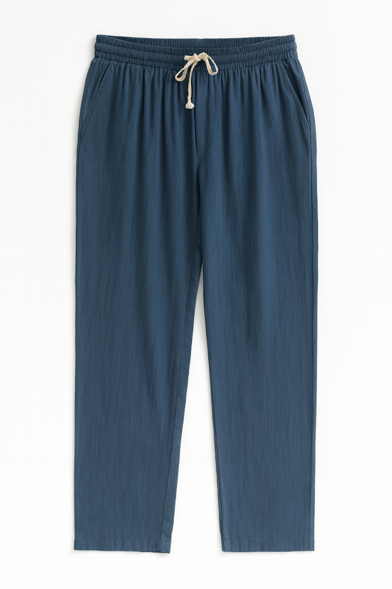 Luxe Baggy Mint Keten Pantolon - Redline