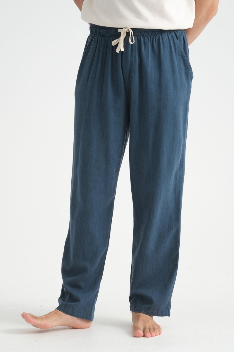 Luxe Baggy Mint Keten Pantolon - Redline